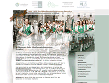 Tablet Screenshot of maedchenspielmannszug.de